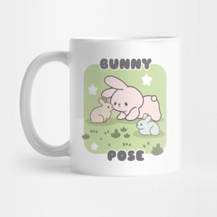 Bunny Pose Yoga for Tranquility and Playfulness Mug